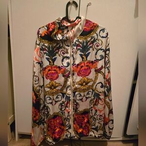 Floral Baroque Print Jacket
